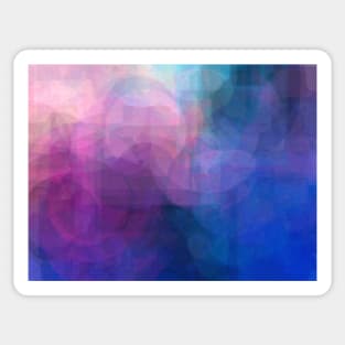 Peach Pink Purple and Blue Sticker